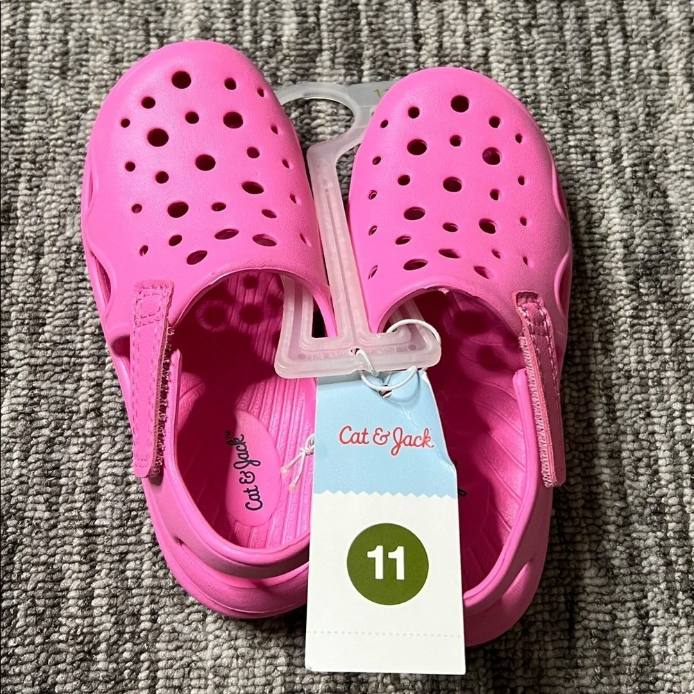 Cat & Jack Kids Pink Clogs Size 11